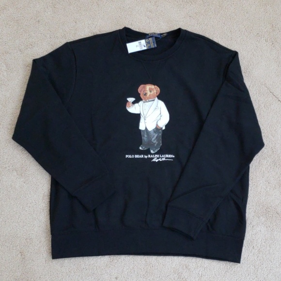 HP Polo Ralph Lauren Martini Bear Sweatshirt - Picture 7 of 8